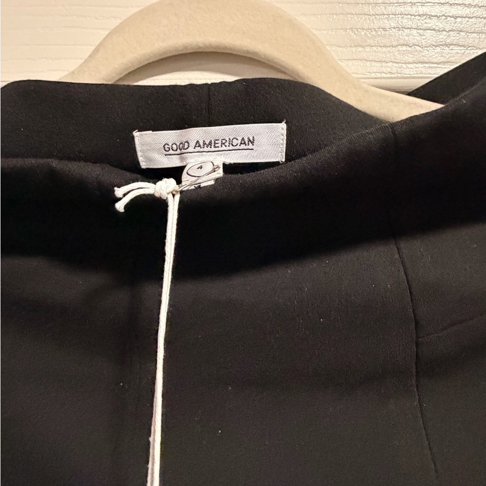 NWT Good American Black Dress Pants with Side Zipper - Picture 5 of 10